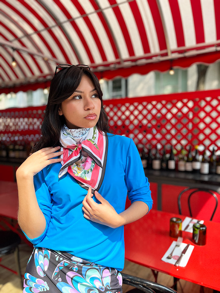 Bermuda silk scarf - Pre-order now for the holidays!