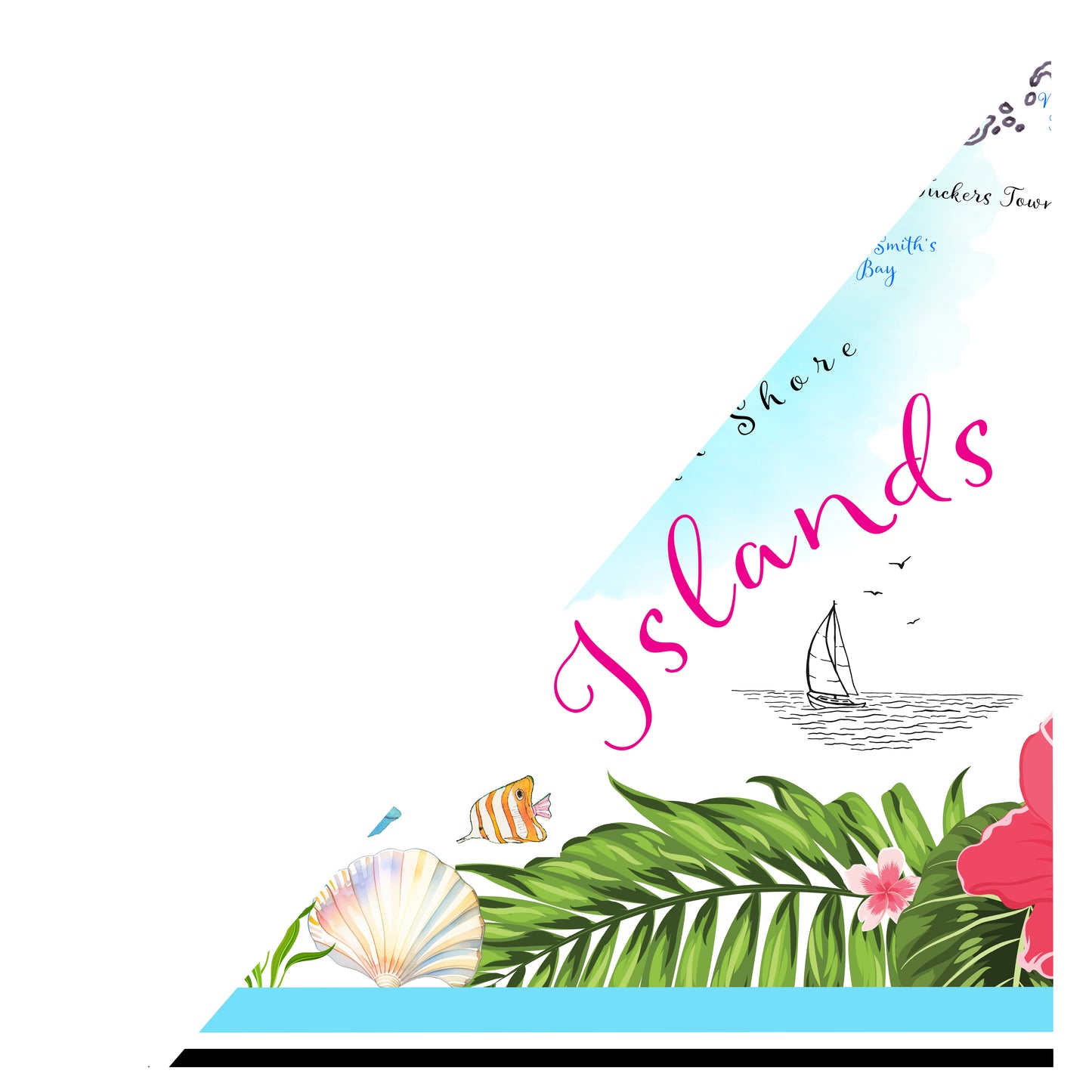 Bermuda Scarf Ocean Blue Siren