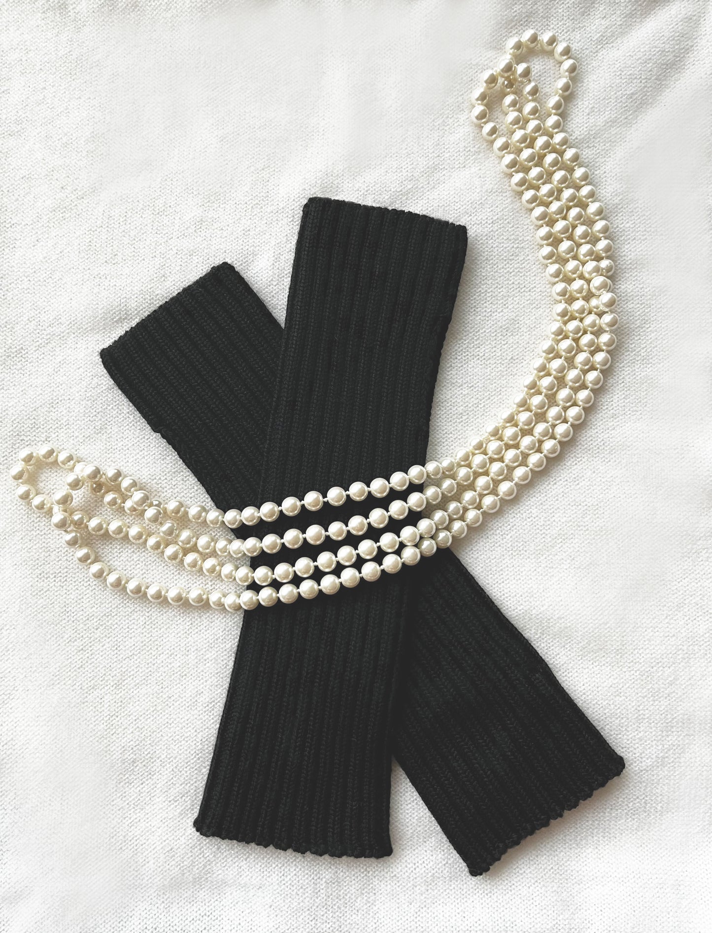 Noir Nautique Fingerless Gloves