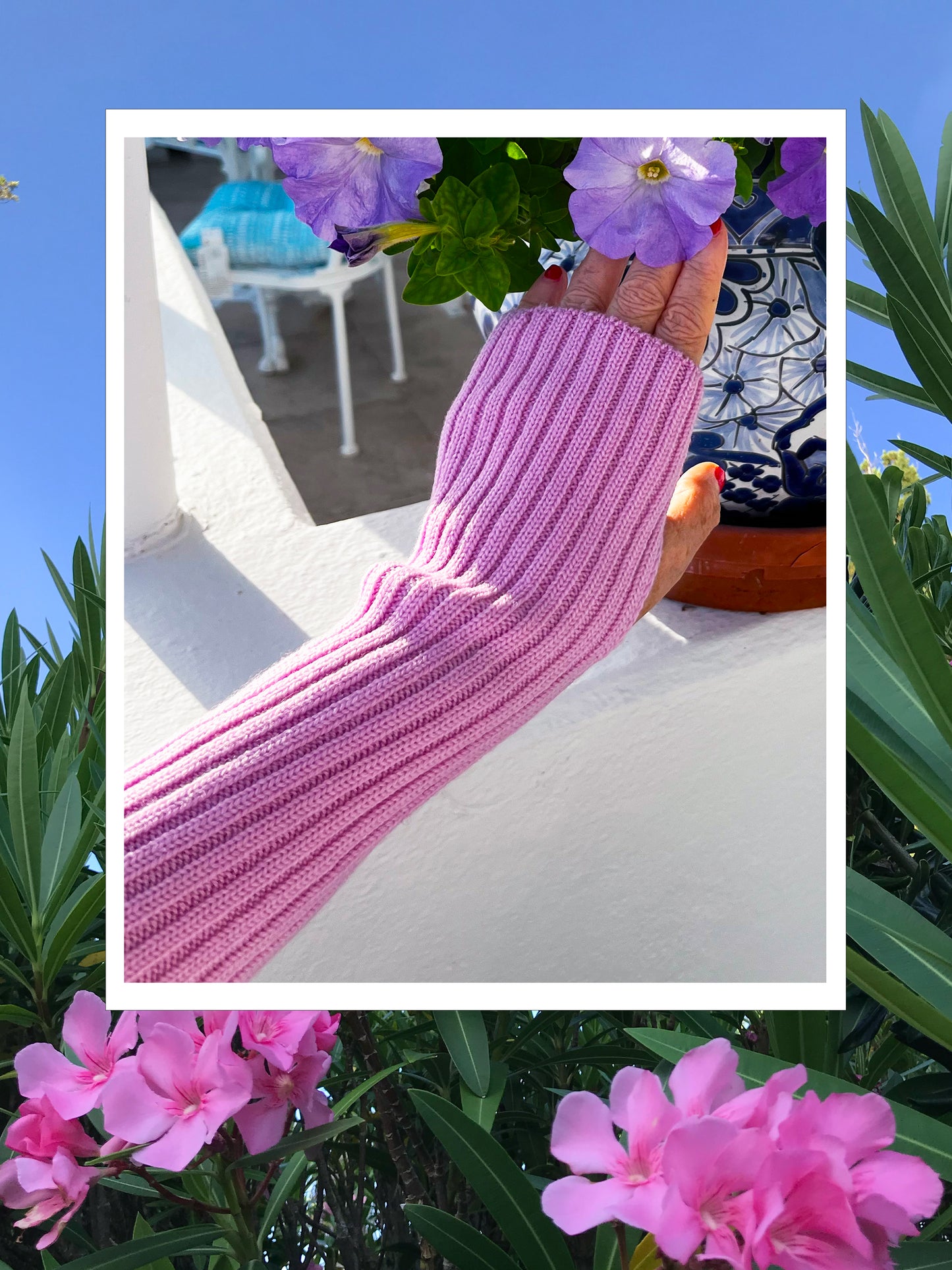 Oleander Fingerless Gloves
