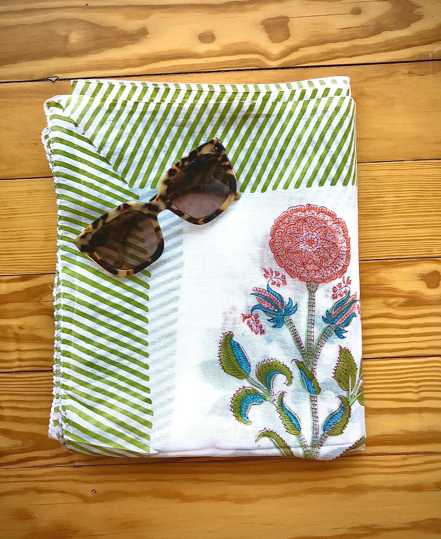 Bursting Geranium Cotton Sarong