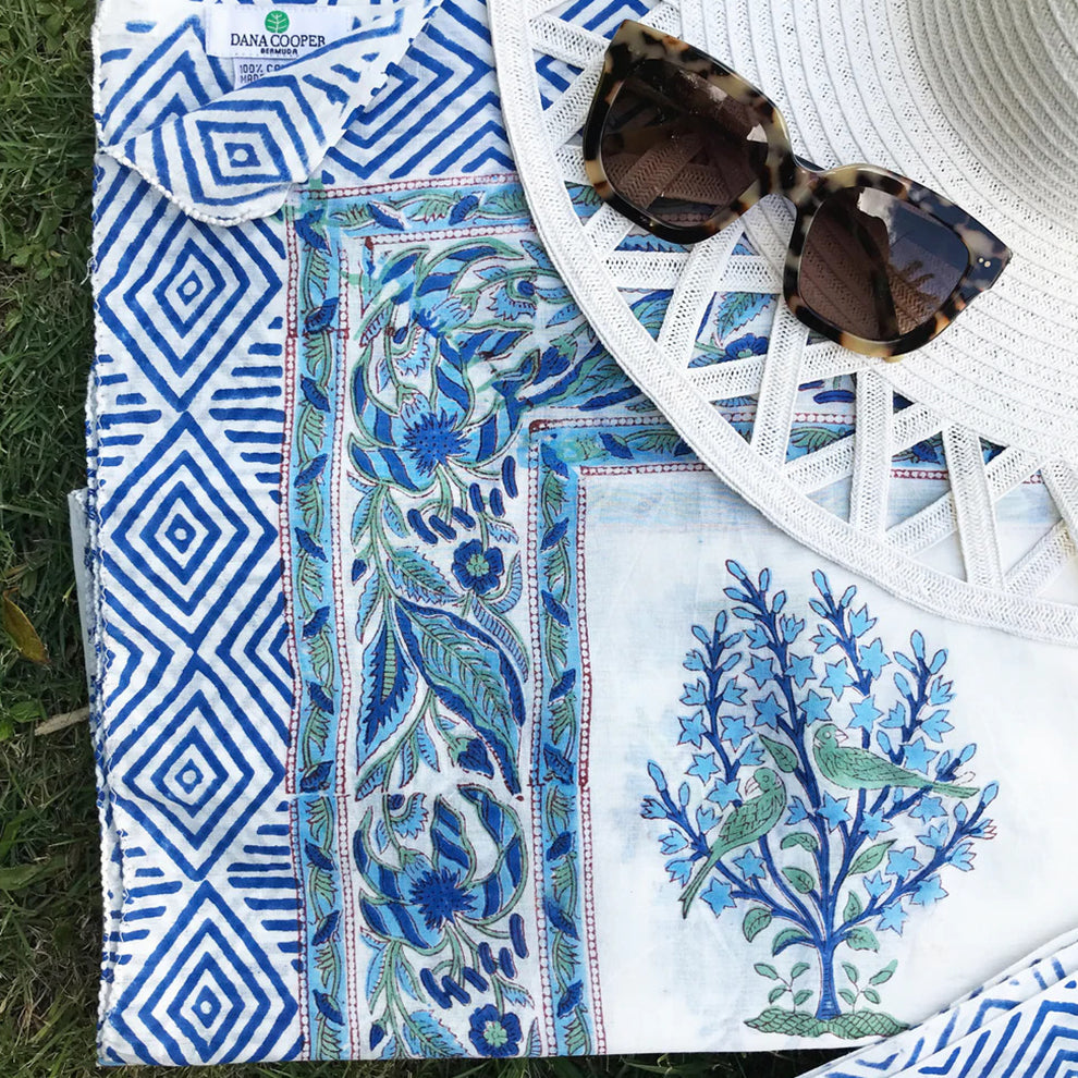 Blue Bird Cotton Sarong