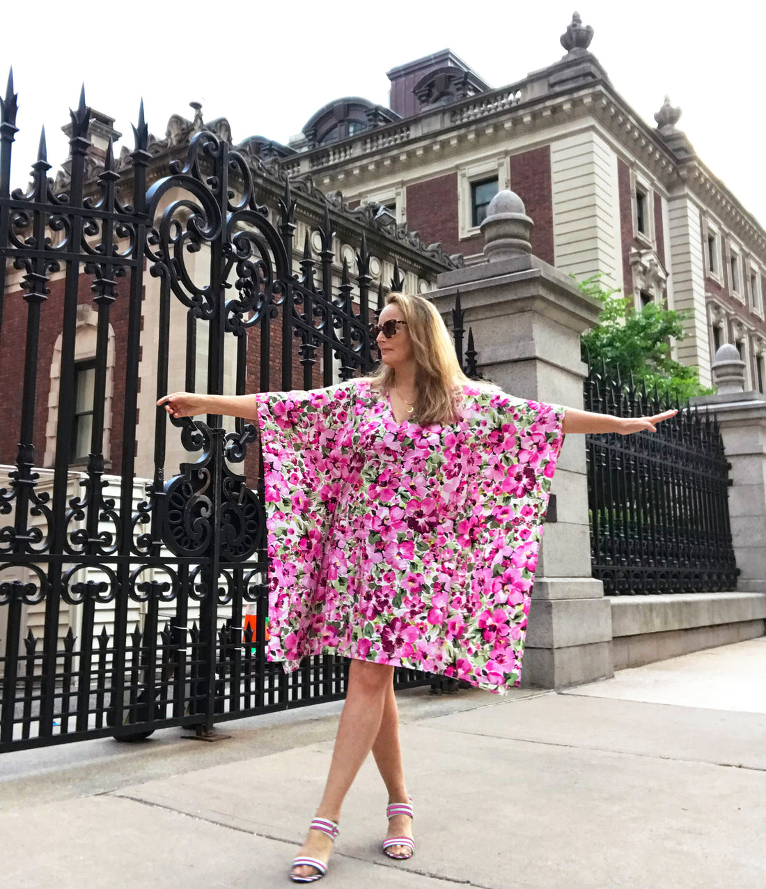 Summer Floral Cotton Tunic