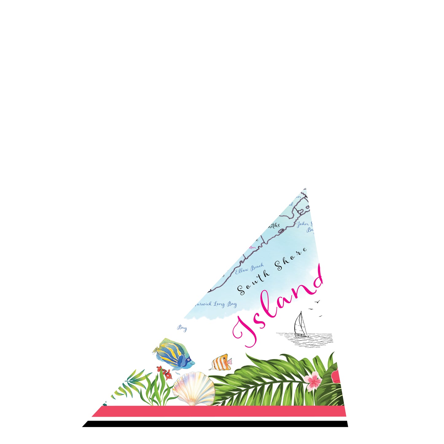 Bermuda Scarf Island Ruby