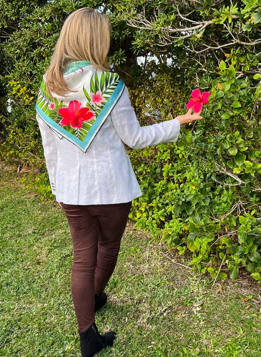 Bermuda Scarf Ocean Blue Siren