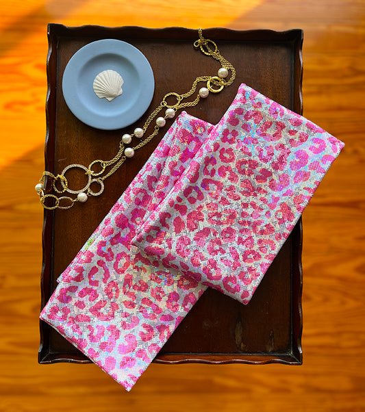 Rose Blushé – Pink Iridescent Scarf