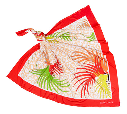 Bermuda Royal Palm Red Sarong