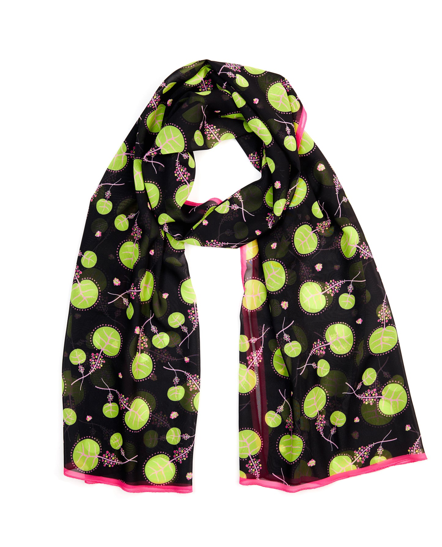 Bay Grape Lime Green Scarf