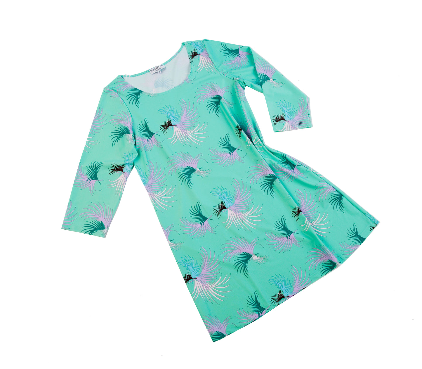 Royal Palm Dress Aqua